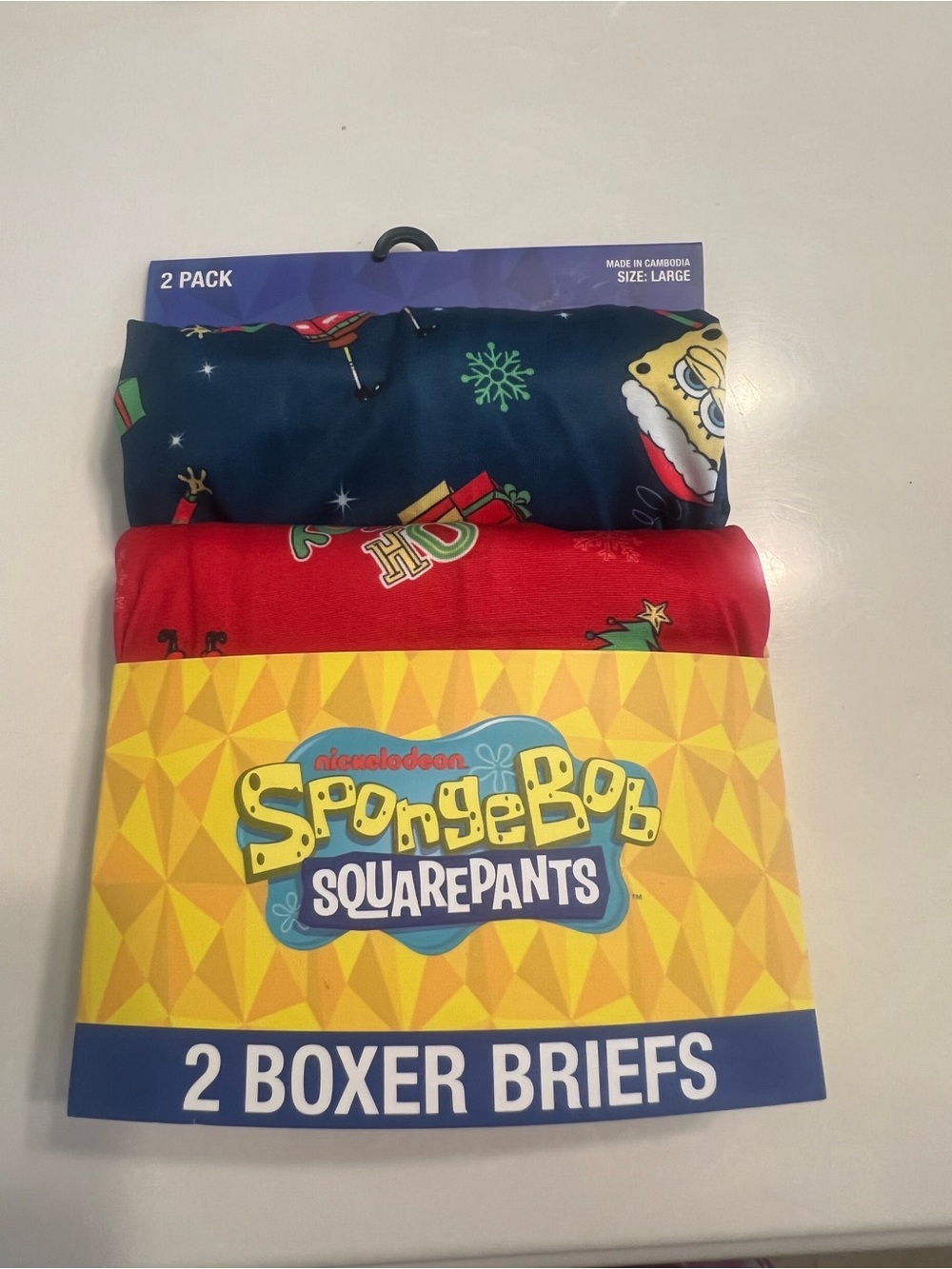 Nickelodeon SpongeBob SquarePants 2-Pack Boxer Briefs - NWT!!! Size:Large